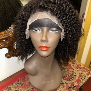 Curly Black Lace Front Wig